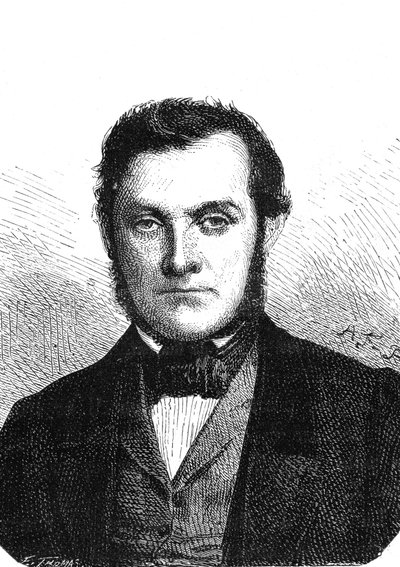 Richard Wilhelm BUNSEN (1811-1899), Duitse chemicus ontdekte cesium en rubidium door French School