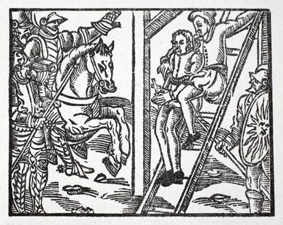 Richard van Normandië weigert Karel de Grote te verloochenen voor Regnault, die met de dood dreigt door French School