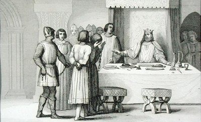 Robert II (970-1031) de Vrome laat de samenzweerders vrij, uit 