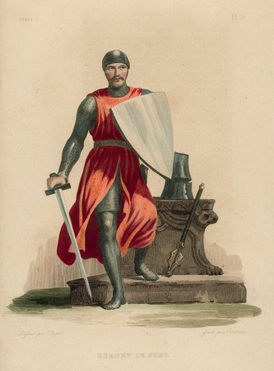 Robert le Fort (gekleurde gravure) door French School