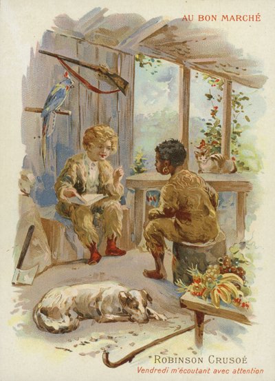 Robinson Crusoe en Vrijdag door French School