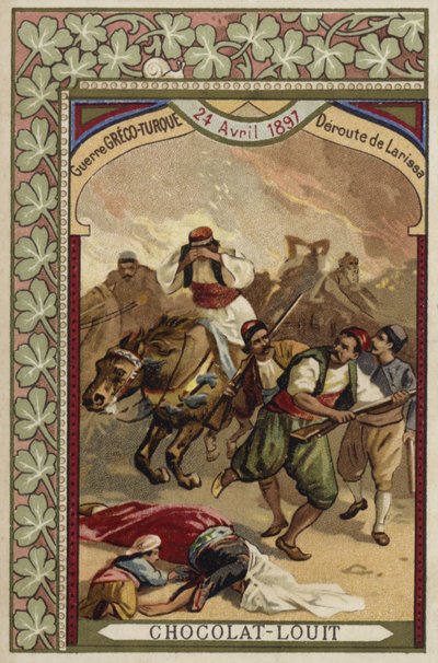 Nederlaag van de Grieken bij Larissa, Grieks-Turkse Oorlog, 24 april 1897 door French School