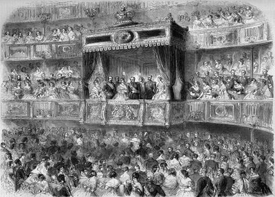 Koninklijke Loge bij de Gala Show van het Paleis van Stuttgart (Duitsland) door French School