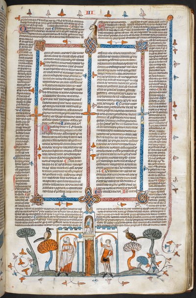 De schilder en de duivel, uit Decretalen van Gregorius IX met gloss van Bernard van Parma (de 