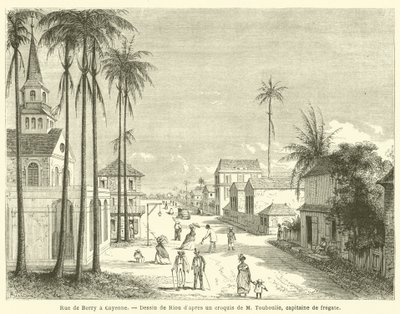 Rue de Berry in Cayenne door French School