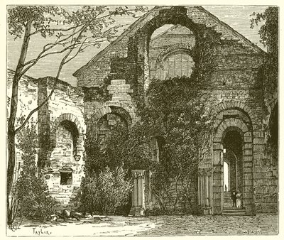 Ruïnes van het Palais des Thermes door French School
