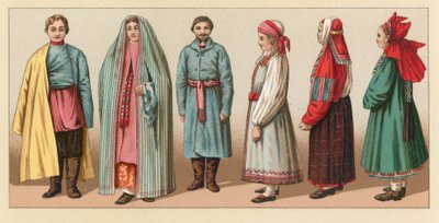 Russisch Kostuum door French School