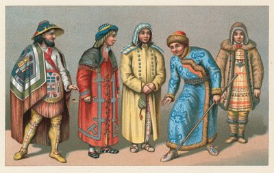 Russisch Kostuum door French School