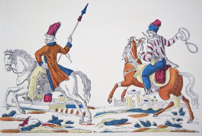 Russische Kozakken ten tijde van Napoleons invasie van 1812 door French School
