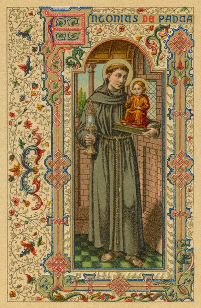 Heilige Antonius van Padua door French School