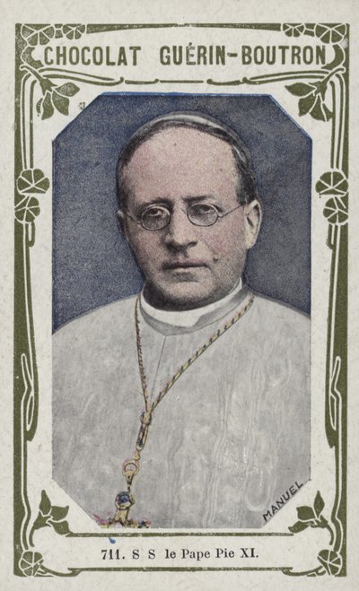 S S de Paus Pius XI door French School