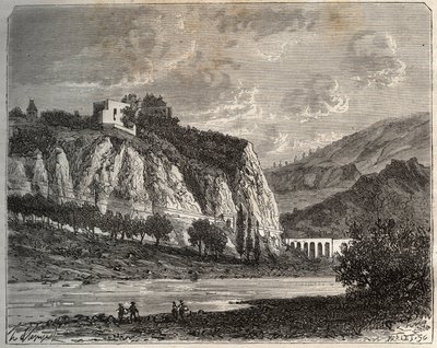 Saint-Paul-en-Cornillon - Loire, in de Rhone-Alpes regio - gravure in 