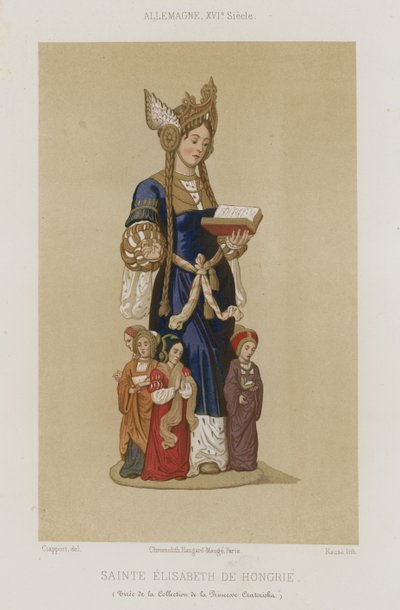 Heilige Elizabeth van Hongarije door French School