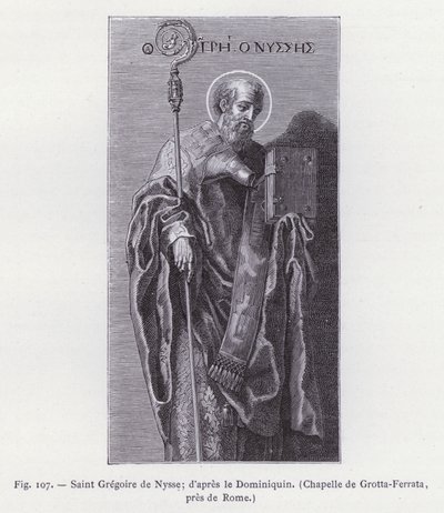 Sint Gregorius van Nyssa; naar de Dominiquin, Kapel van Grotta-Ferrata, nabij Rome door French School