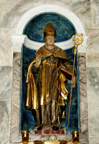 Saint Lizier (hout) door French School