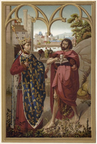 Saint Louis en Saint Jean Baptiste door French School