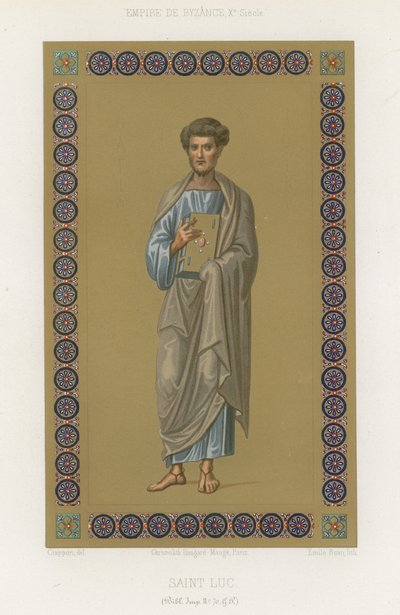 Sint Lucas de Evangelist door French School