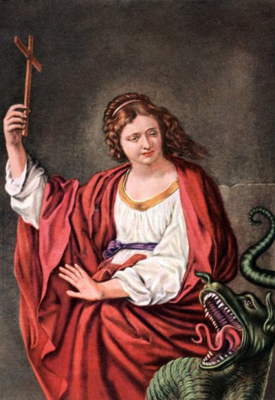 Sint Margherita en de draak, uit een 