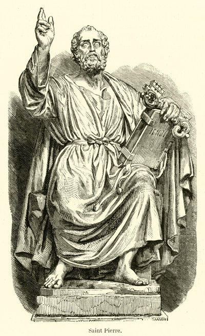 Sint Pieter (gravure) door French School