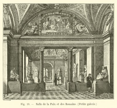 Zaal van de Vrede en de Romeinen, Kleine galerij door French School