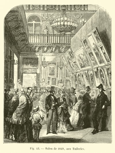 Salon van 1849, in de Tuilerieën door French School