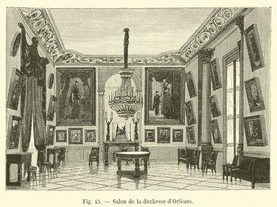 Salon van de hertogin van Orleans door French School