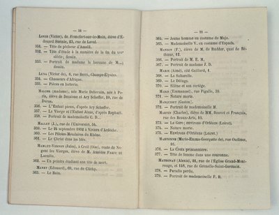 Salon des Refuses catalogusvermelding voor Manets Le Bain (Dejeuner sur LHerbe) 1863 door French School