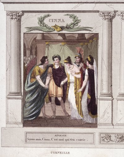 Scène en dialoog van Augustus en Cinna in Cinna ou la clémence d
