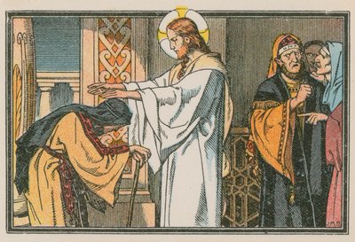 Scène uit het leven van Jezus door French School