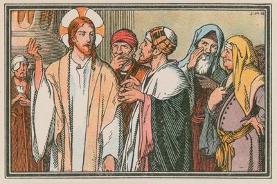 Scène uit het leven van Jezus door French School