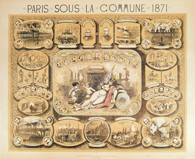 Scènes uit de Parijse Commune, 1871 door French School
