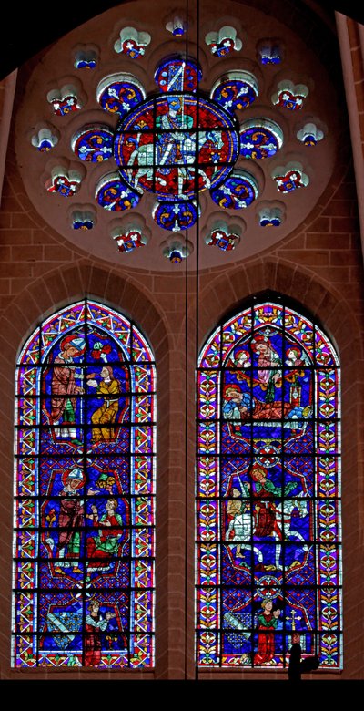 Scènes uit het leven van St. Martinus; schenker - Thibault VI, Graaf van Chartres door French School