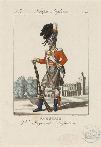 Schots 92e Infanterieregiment, ca. 1815 door French School