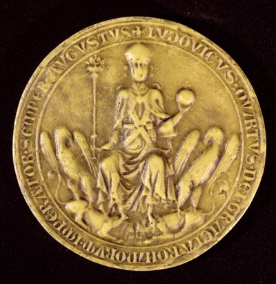 Zegel van Lodewijk IV van Beieren (1287-1347) 13e-14e eeuw door French School