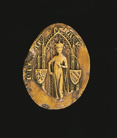 Zegel van Marguerite de Bourgogne (1290-1315) 1311 (was) door French School