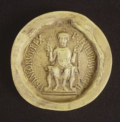 Zegel van Philippe I (1052-1108) 1082 door French School