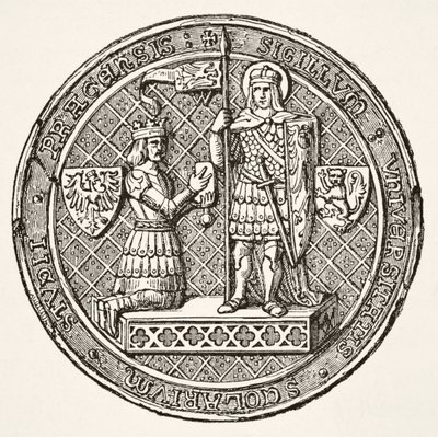 Zegel van de Universiteit van Praag, uit 