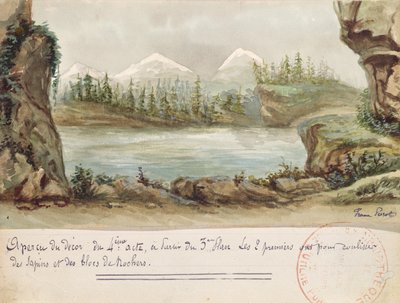 Decorontwerp voor Act IV van de opera Wilhelm Tell door Gioacchino Rossini (1792-1868) uitgevoerd op 3 augustus 1829 in de Opera van Parijs door French School