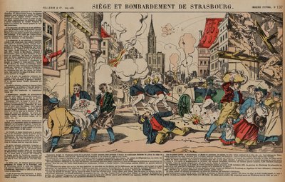 Beleg en bombardement van Straatsburg, Frans-Duitse Oorlog, augustus-september 1870 door French School