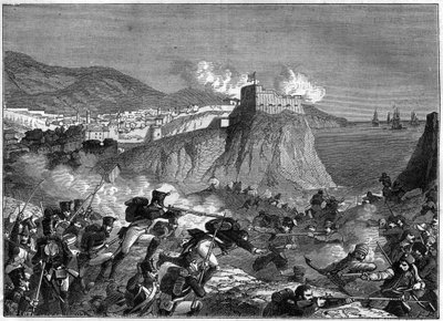 Beleg van Ragusa (Republiek Ragusa) (Ragusa in Kroatisch Dubrovnik) tijdens de Napoleontische Oorlogen in mei en juni 1806 (Dalmatië campagne door Generaal Molitor en Lauriston) - in 