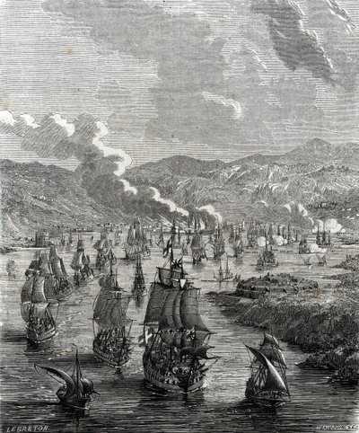 Beleg van Toulon vond plaats tussen 29 juli en 21 augustus 1707 tijdens de Spaanse Successieoorlog toen een geallieerde land- en zeemacht de Franse marinebasis in Toulon belegerde (gravure) door French School