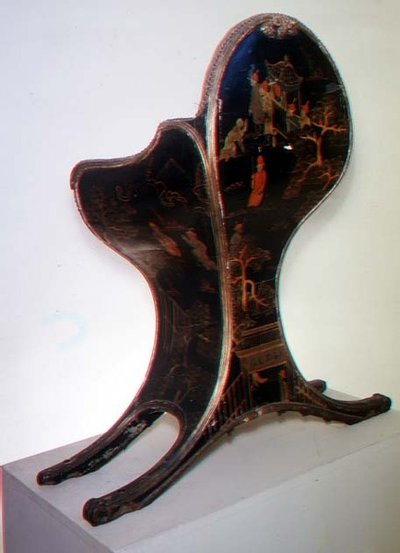 Slee zetel versierd met chinoiserie, ingeschreven door de Dagly Werkplaats, mogelijk door Jacques Dagly, Meester van de Gobelins fabriek door French School