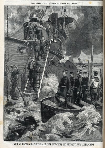 Spaanse admiraal Cervera en zijn officieren gaven zich over aan de Amerikanen. De onafhankelijkheidsoorlog van Cuba, dat onder Spaanse heerschappij stond, brak uit in 1895, en de Cubanen vroegen de Amerikanen om in te grijpen. Zo begon en eindigde de oorlo door French School