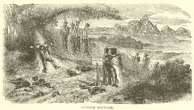 Spaanse wraak (gravure) door French School