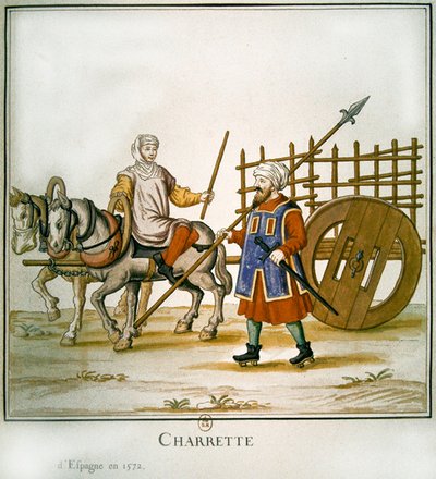 Spaanse kar, 1672 door French School