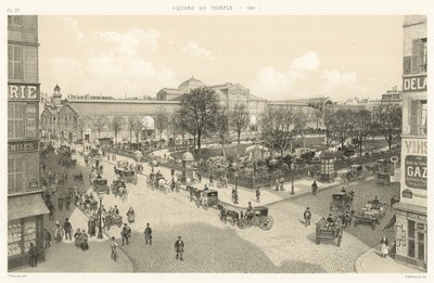 Plein van de Tempel, 1881 door French School