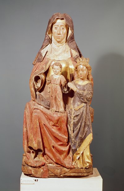 St. Anna, de Maagd en Kind, 15e-16e eeuw door French School