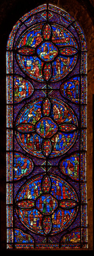 St. Antonius en St. Paulus de Kluizenaar raam door French School
