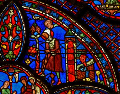 St. Antonius: graven bij zijn kluizenaarswoning door French School