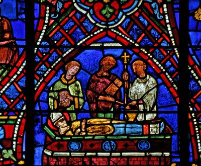 St. Apollinaire: zijn begrafenis door French School